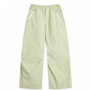 Nike Project F.R.O.G Parachute Pants L Olive Aura Green Strike Wide Leg